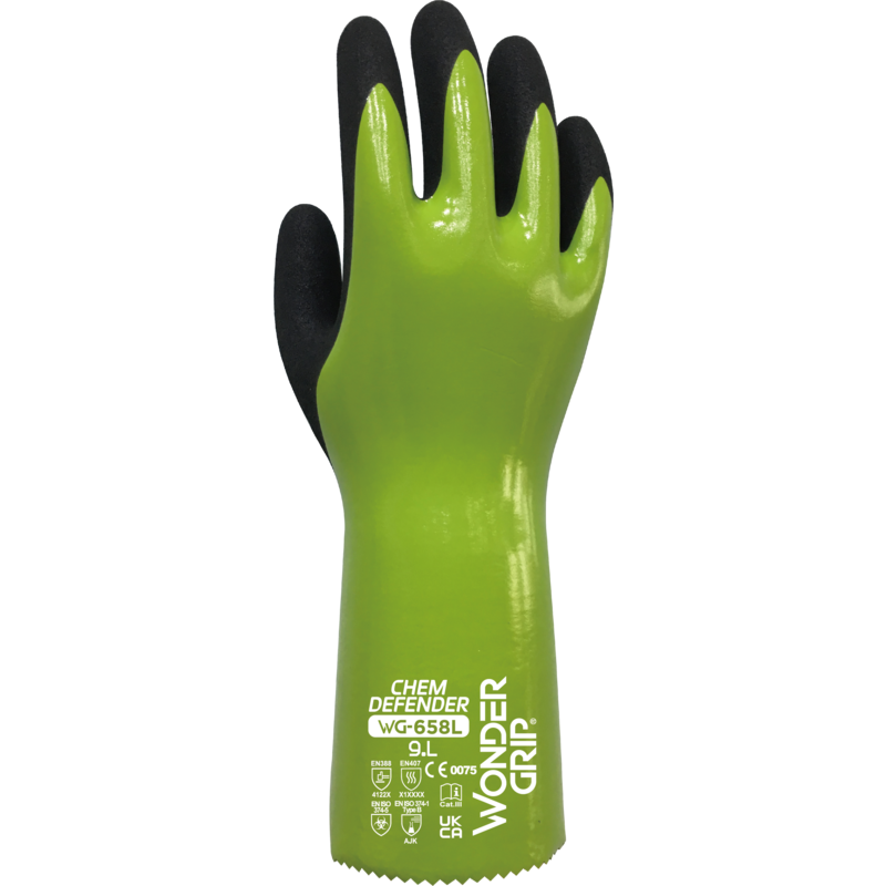 WG-658L CHEM DEFENDER Triple Nitrile Coated 18 Gauge
