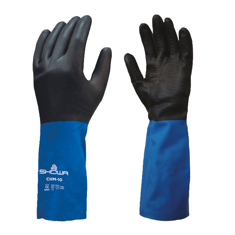 CHM - Latex/Neoprene Gauntlet with Embossed Grip