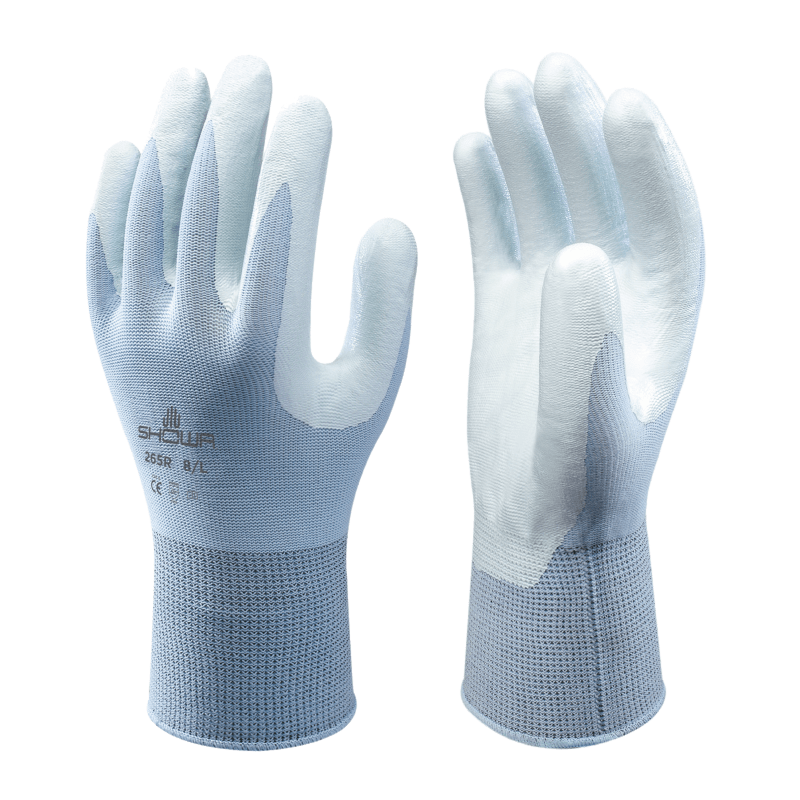 265R - Lightweight, Low Lint Glove with Nitrile Coated Palm and Long Cuff