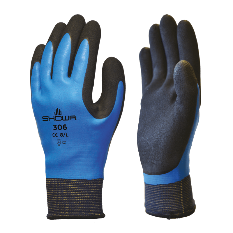 306 - Breathable and Water Repellent Glove with Fully-Coated Dual Latex Grip