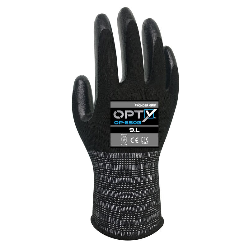 OP-650B OPTY Nitrile Coated 13 Guage Polyester Dexterity