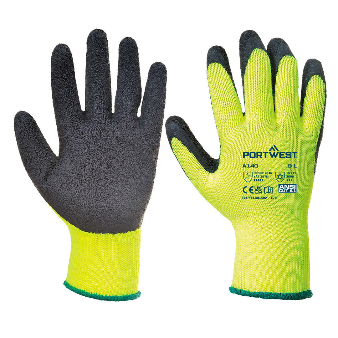 A140 - Cold 10 Latex Crinkle Gloves