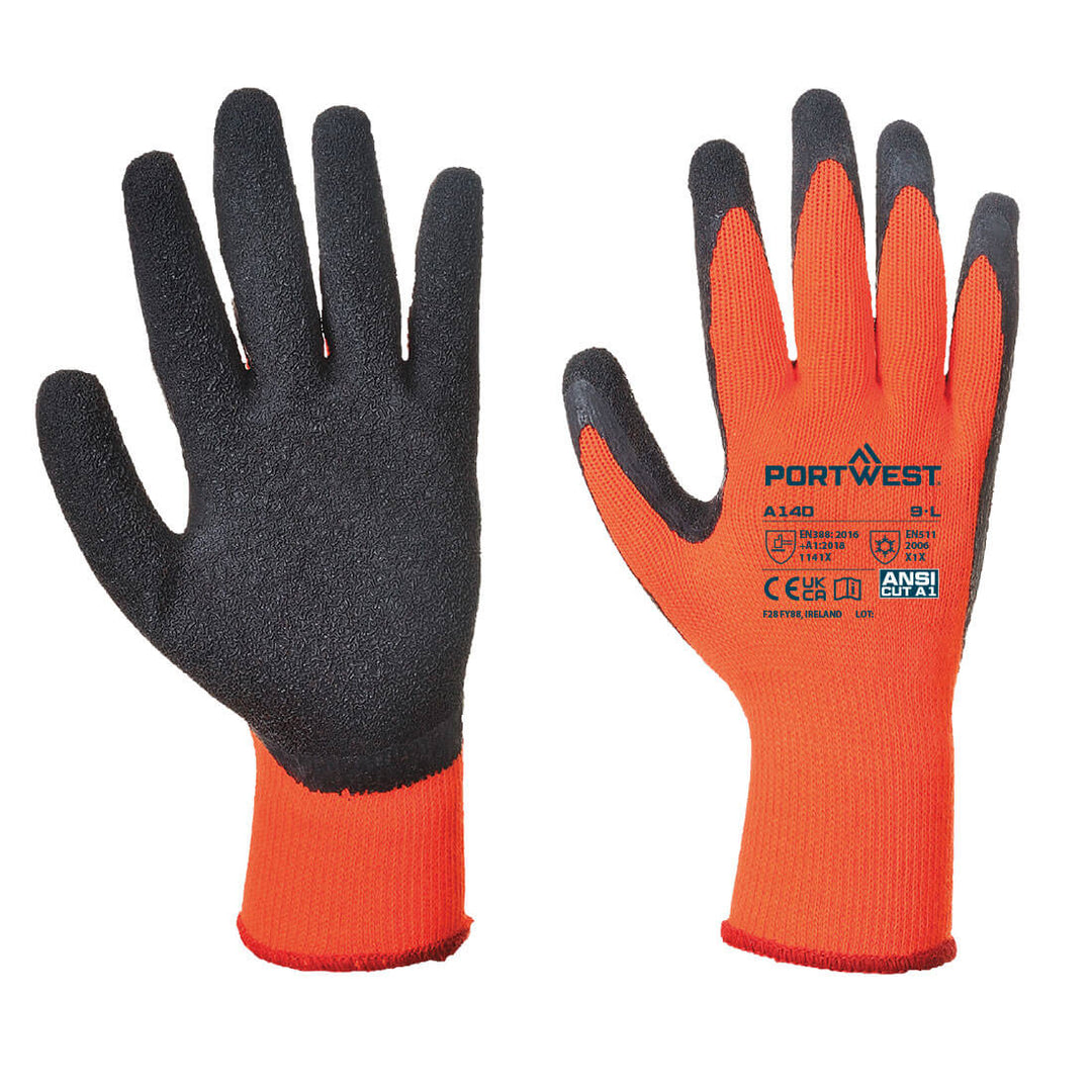 A140 - Cold 10 Latex Crinkle Gloves