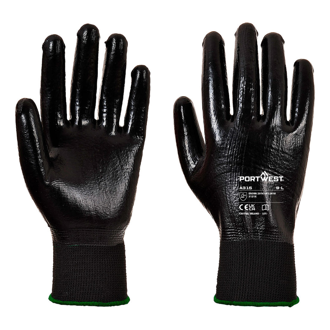 A315 - Grip 13 Full Coating Nitrile Glove Black