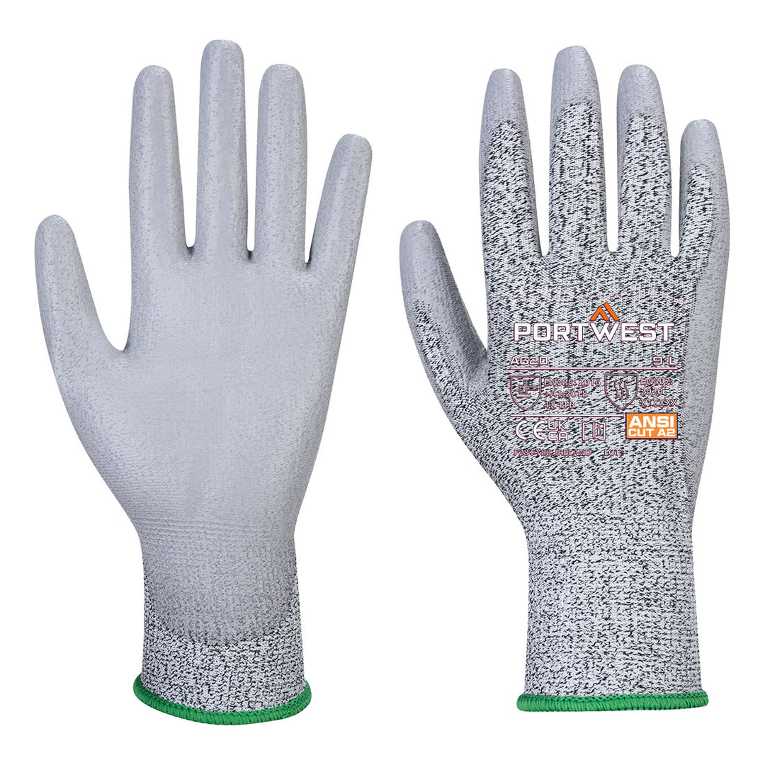 A620 - Cut B13 PU Glove Grey