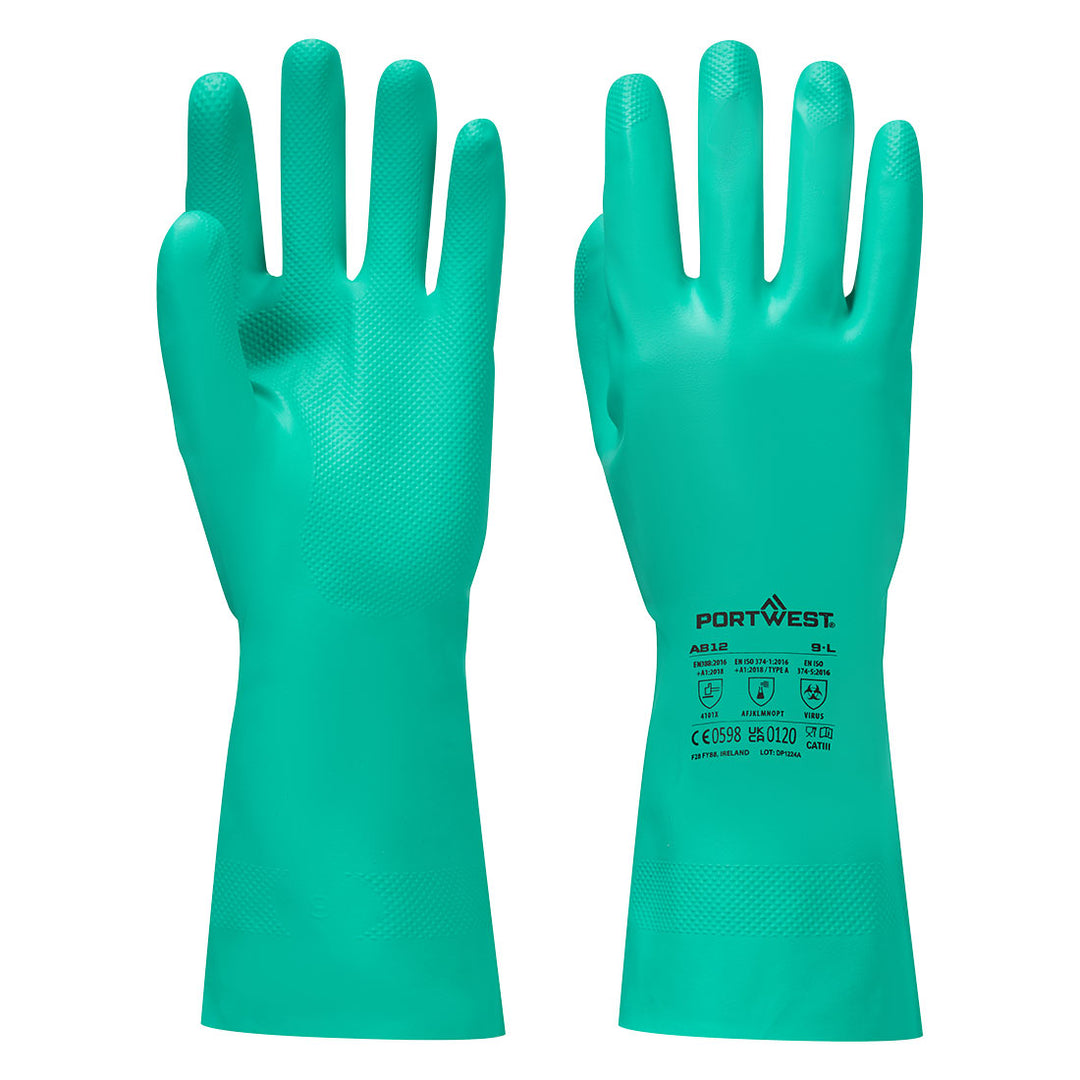 A812 - Chem 330 Nitrile Plus Gauntlet Green