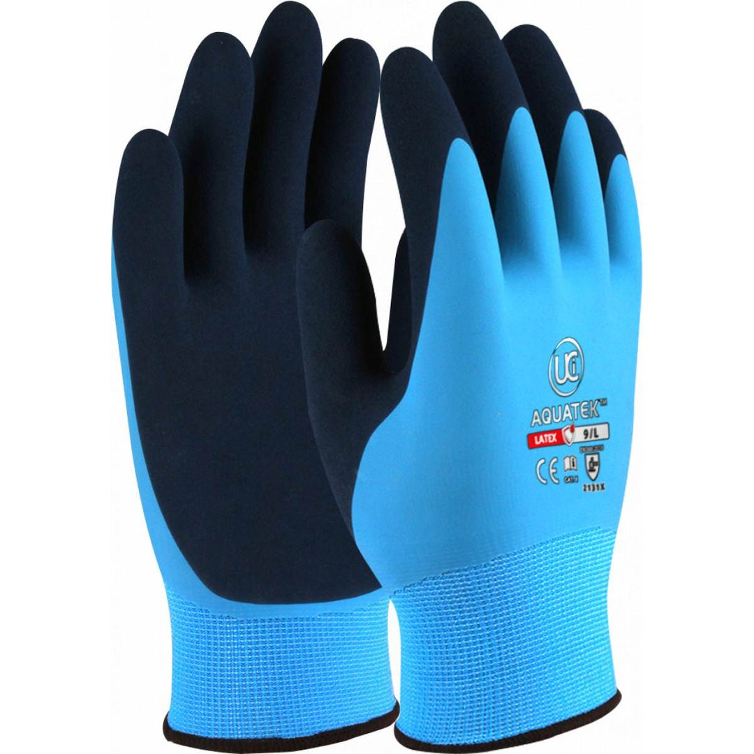 Aquatek - Dual Coated Latex Gloves