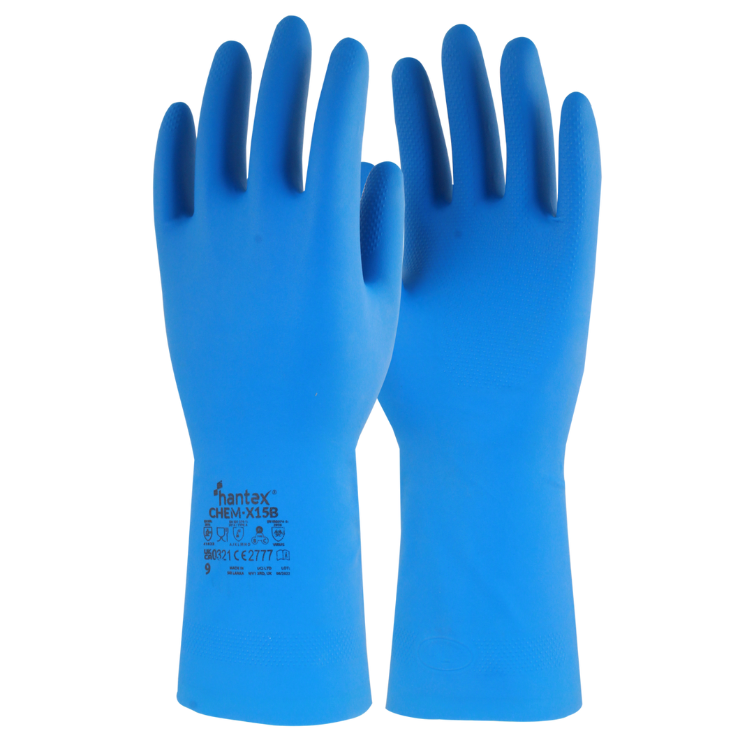 ChemX-15B - Blue Nitrile Chemical Gauntlet