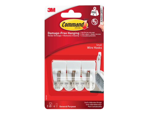 Small Wire Hooks x 3