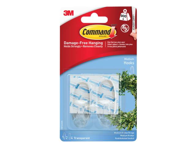 Hooks + Strips Medium Clear