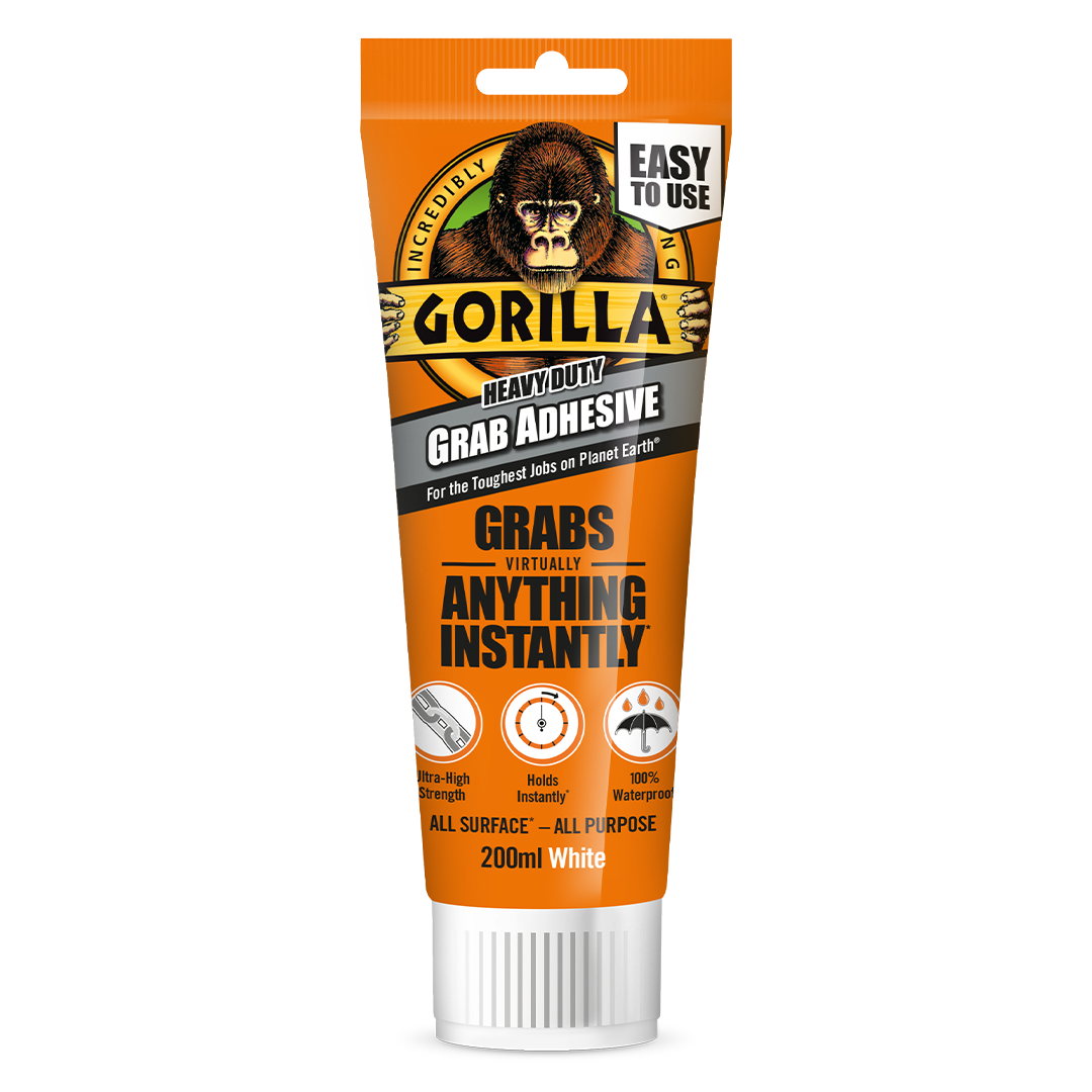 Gorilla® Heavy-Duty Grab Adhesive White 200ml