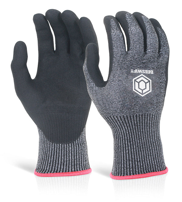 Micro Foam Nitrile Cut Level 5 Gloves Black