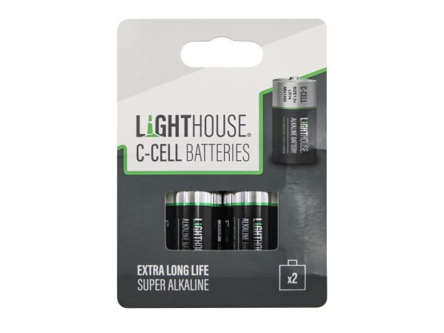 C LR14 Alkaline Batteries 6200 mAh (Pack 2)