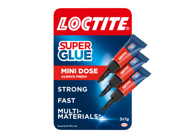 Super Glue Original Mini Tube Trio 3 x 1g
