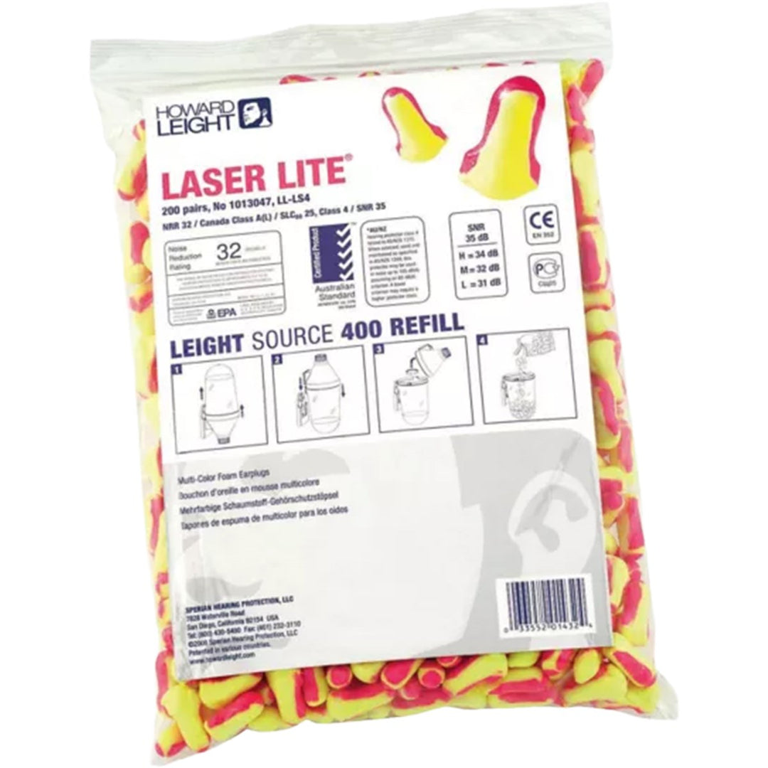 Howard Leight Laser Lite Zip Top Refill 200pr for LS400 (1013047)