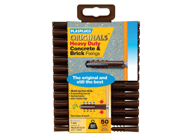 Heavy Duty Original Fixing Plugs x 50