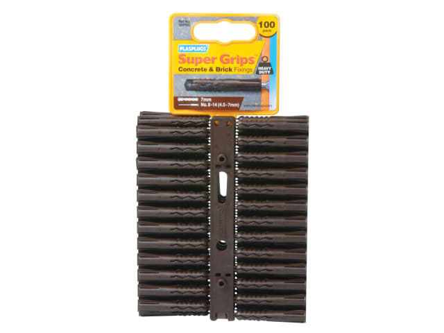 Supergrip Heavy-Duty Brown x 100