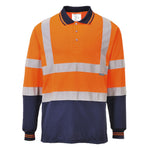 Load image into Gallery viewer, S279 - Hi-Vis Contrast Polo Shirt Long Sleeve